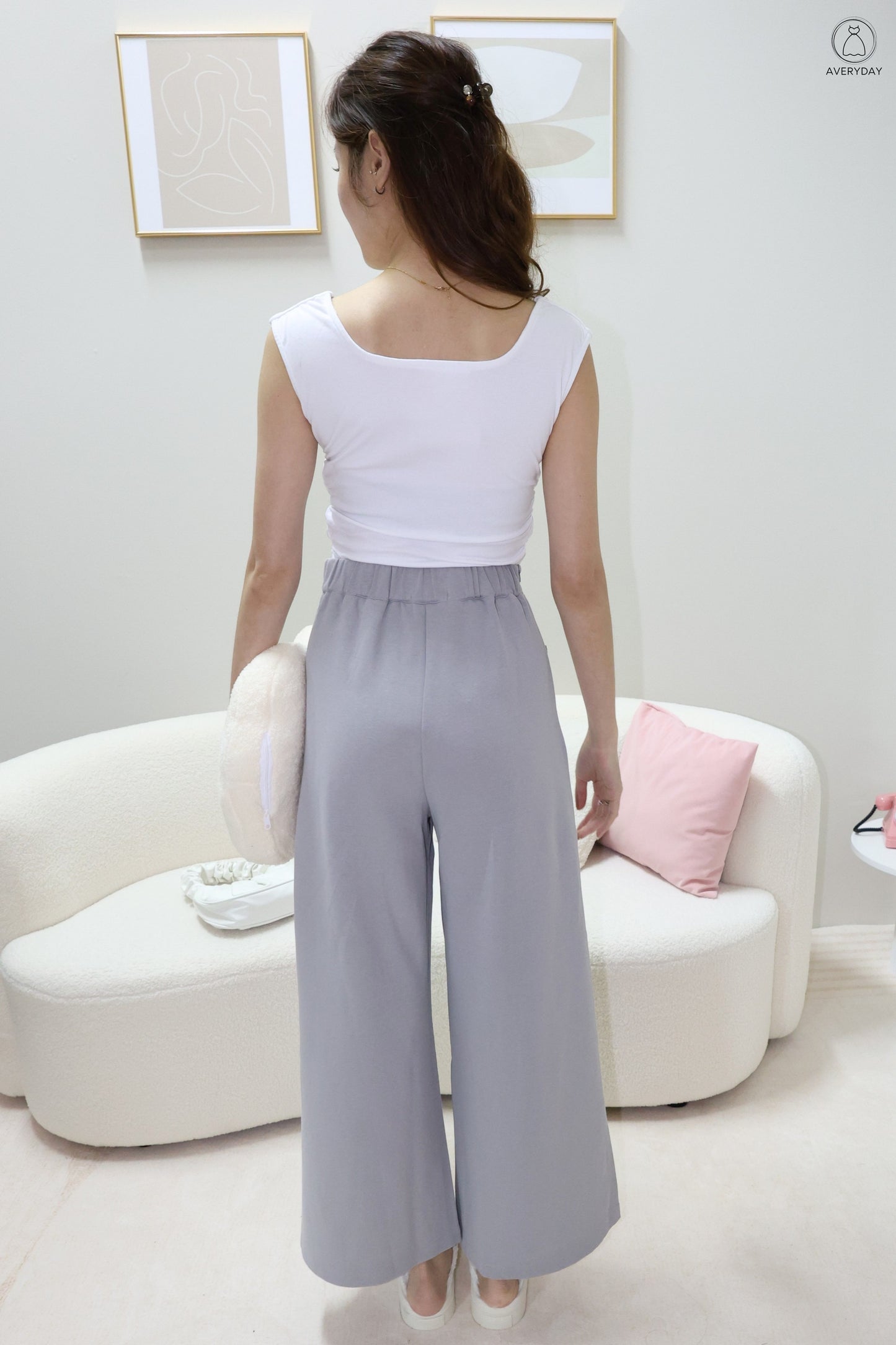 Neia Pocket Lounge Pants In Lilac Grey