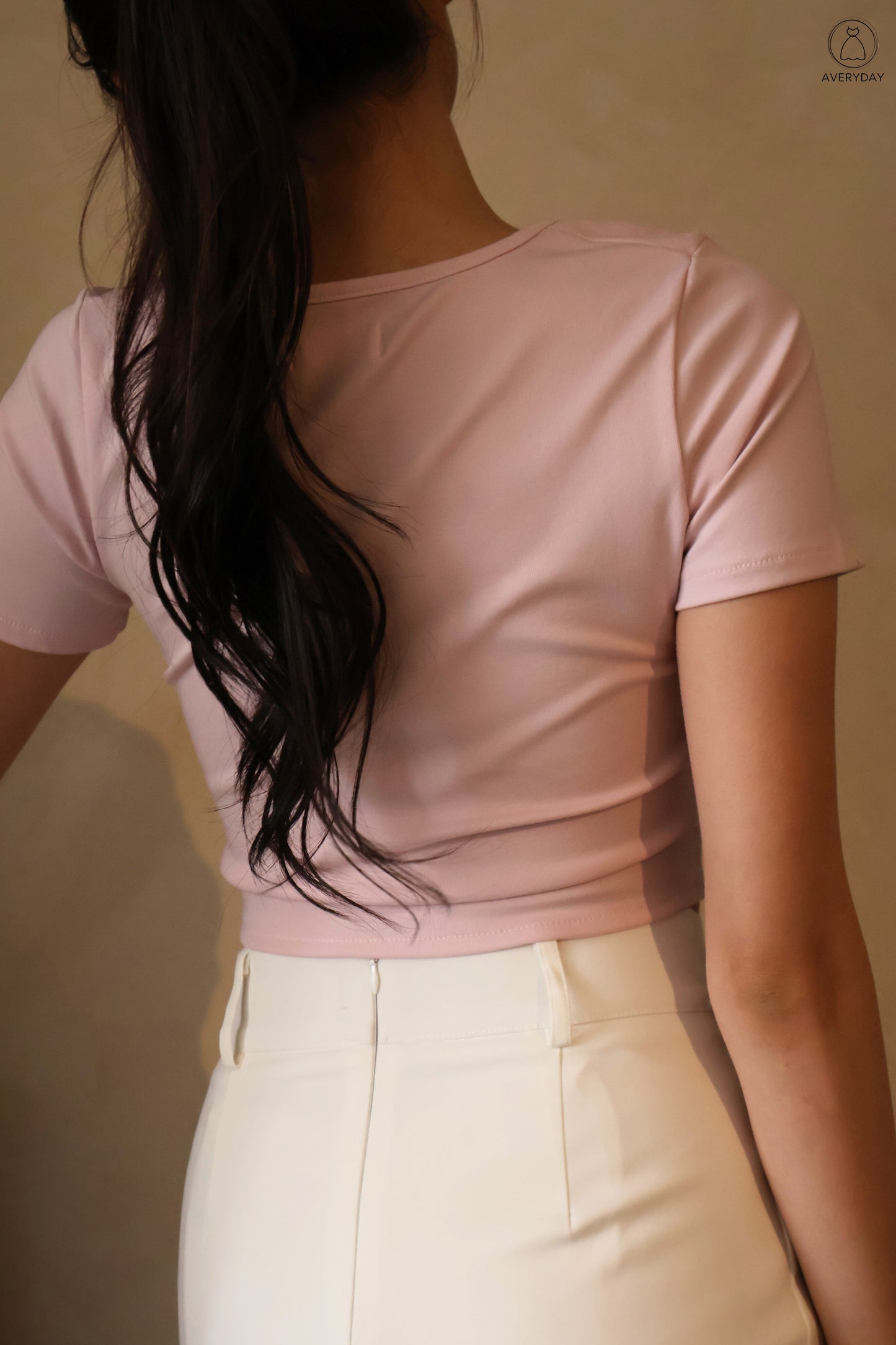 Sona Heart Shape Neckline Top In Lilac