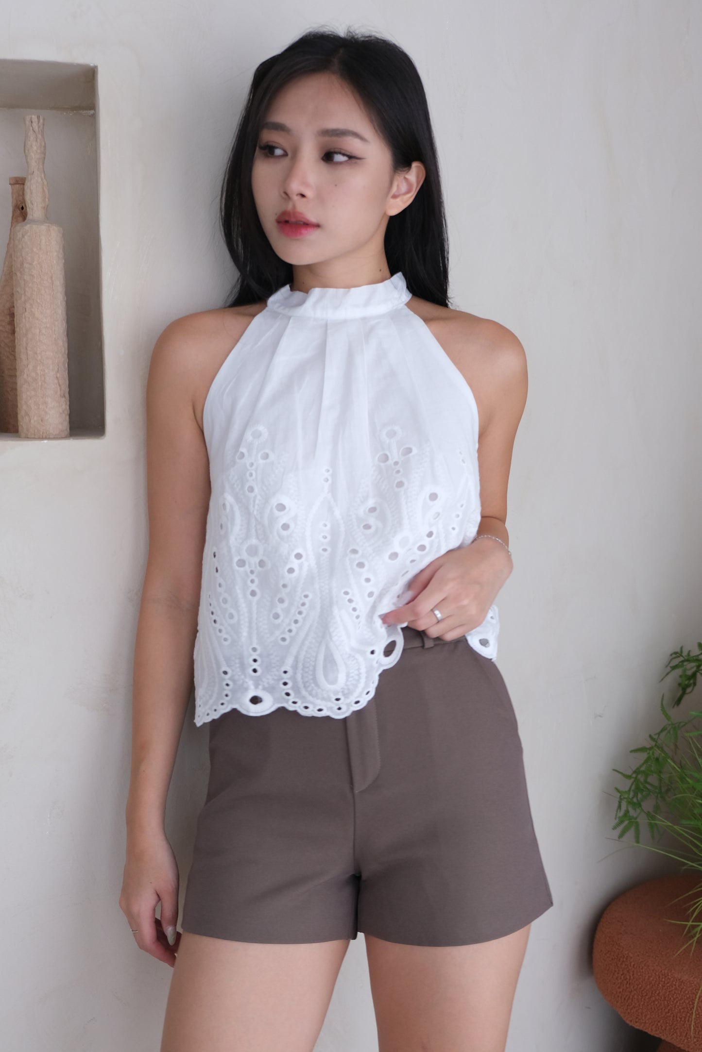 Brielle Classic Shorts in Brown