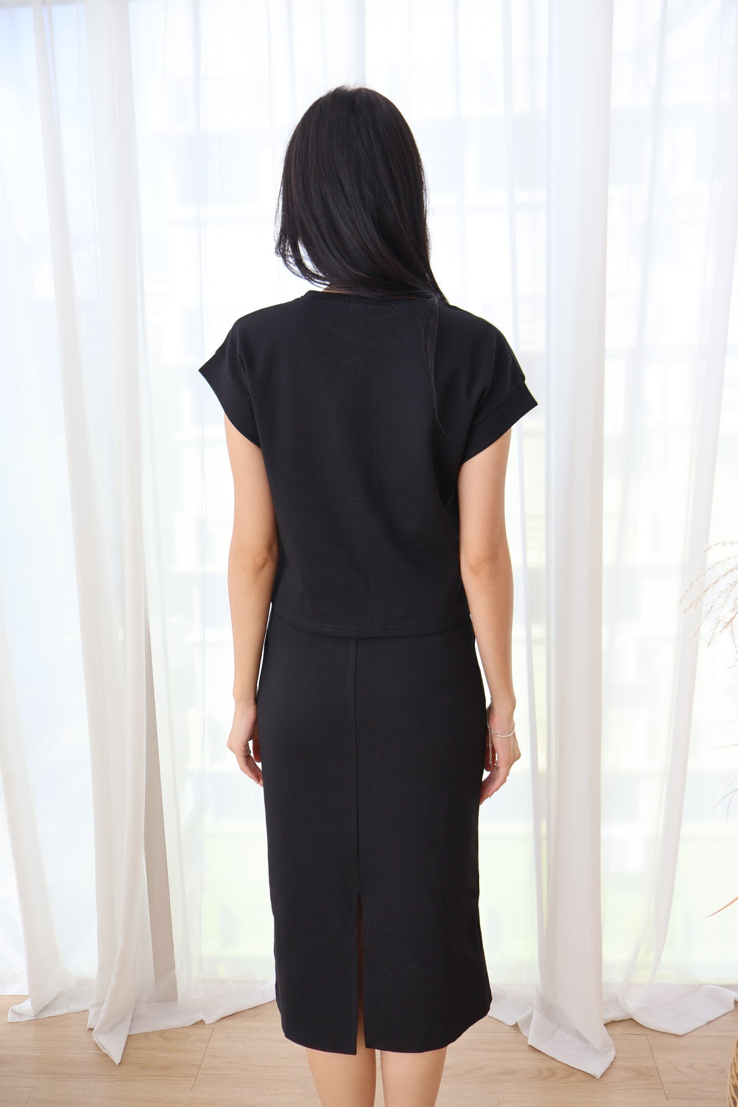 Ereve Cozy Lounge Co-Ords Set In Black