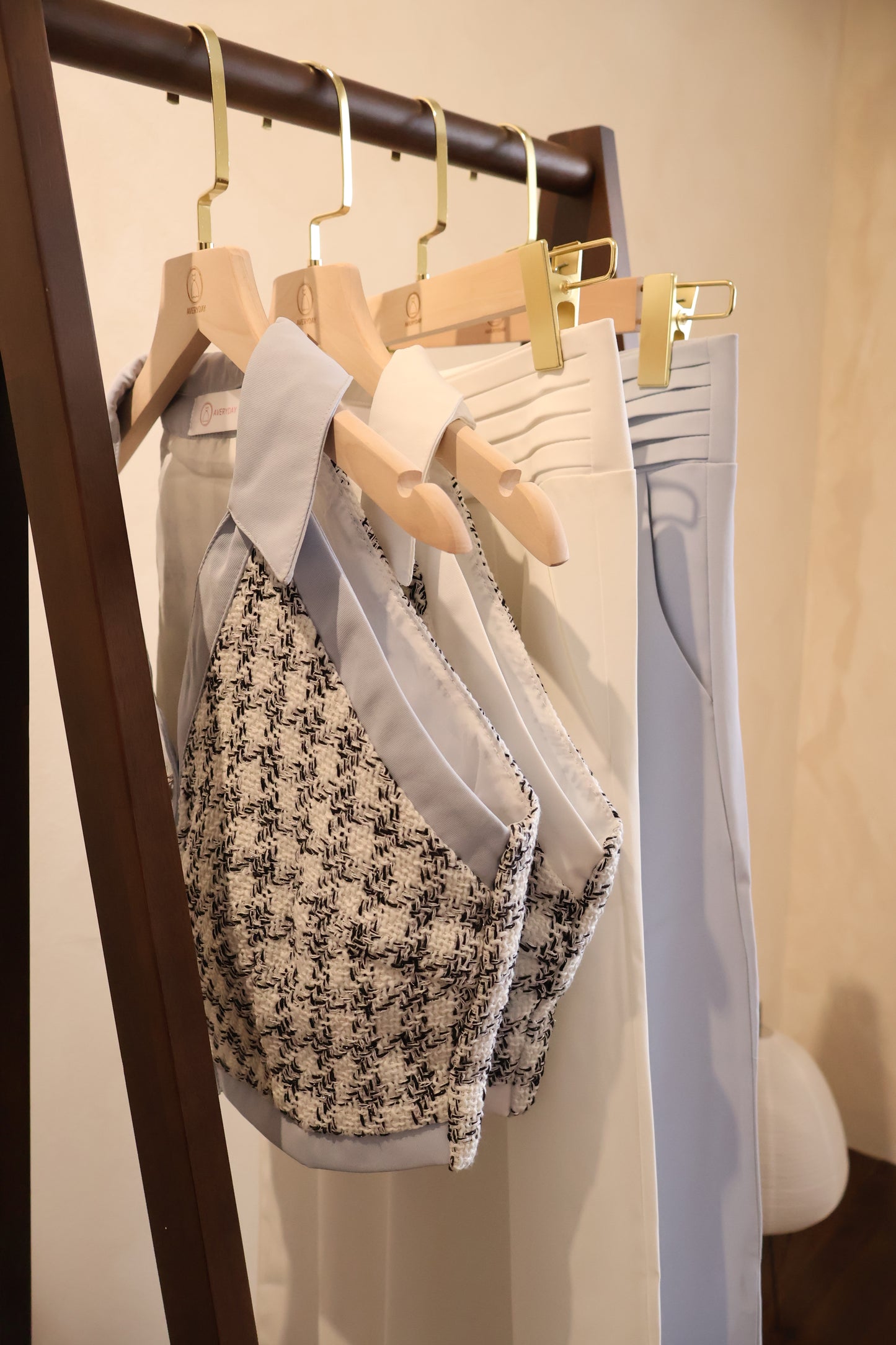 Jenna Tweed Houndstooth Co-Ords Set In Cotton White