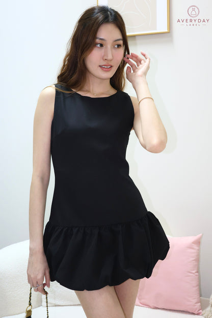 Mel Mermaid Hem Romper Dress In Black