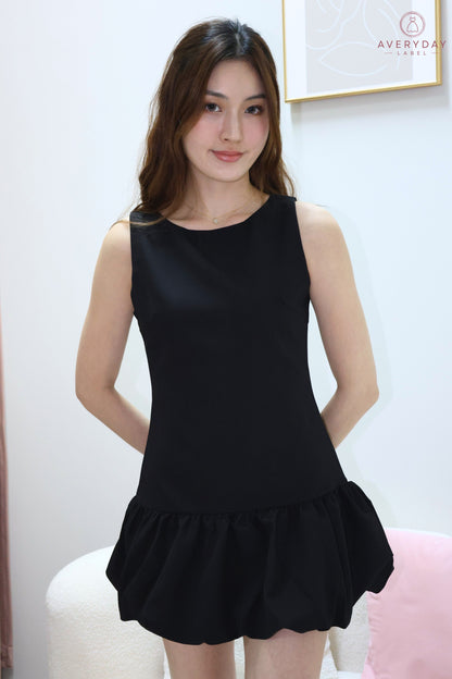 Mel Mermaid Hem Romper Dress In Black
