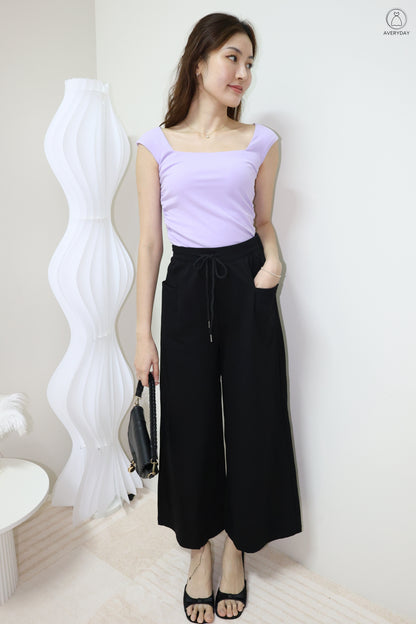 Neia Pocket Lounge Pants In Classic Black