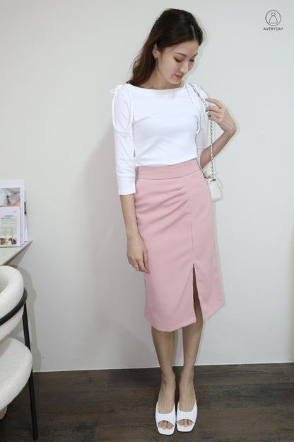Jerlyn Ruched Pocket Skorts In Pink