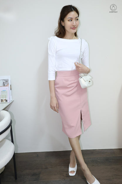 Jerlyn Ruched Pocket Skorts In Pink