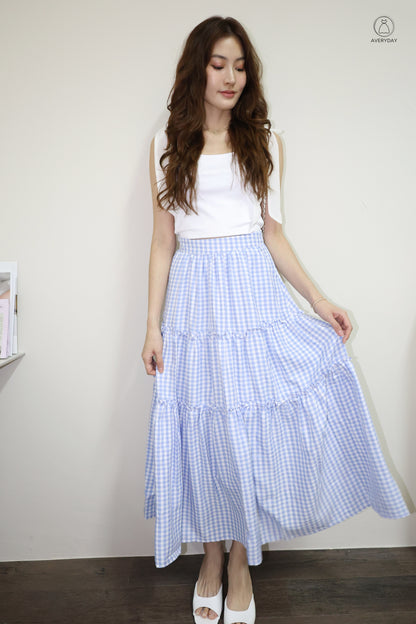 Ammie Self-Tie Mesh Ribbon Top In White