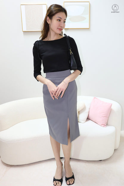 Jerlyn Ruched Pocket Skorts In Grey
