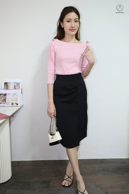 Jerlyn Ruched Pocket Skorts In Black