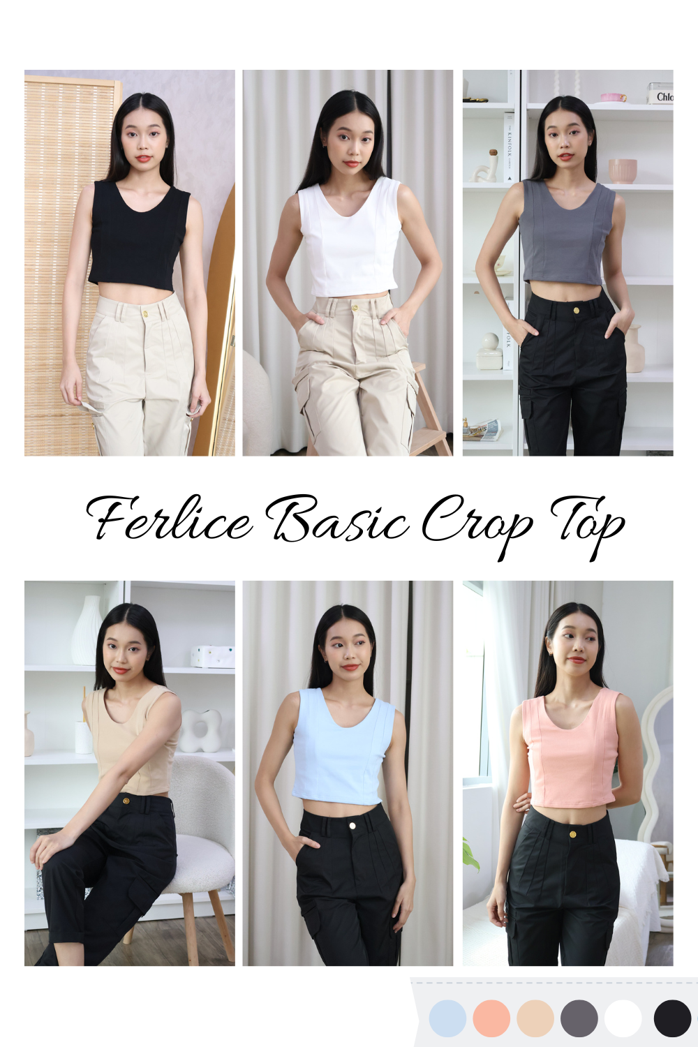 *Bundle* AVERYDAY Ferlice Basic Crop Top