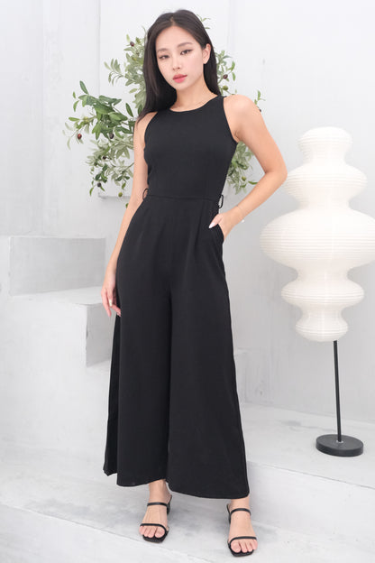 Isabella Sleeveless Tank Jumpsuit in Black