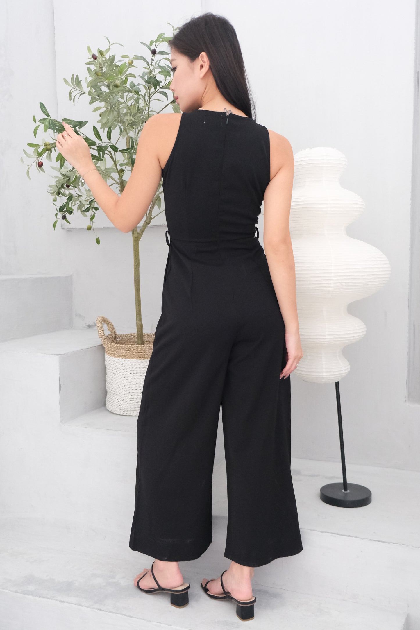 AVERYDAY Isabella Sleeveless Tank Jumpsuit in Black