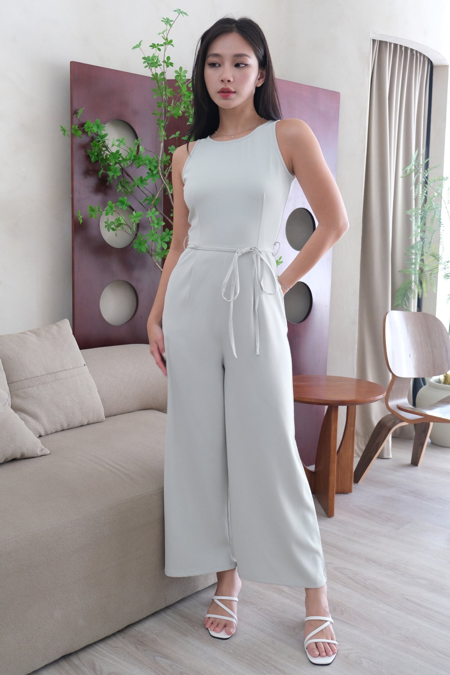 AVERYDAY Isabella Sleeveless Tank Jumpsuit in Mint