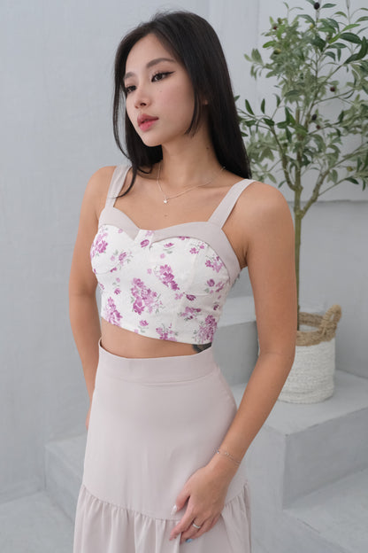 Chloe Floral 2-pc Set in Cream