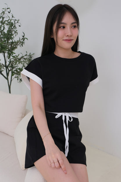 Aria Casual Lounge 2-pc Set in Black