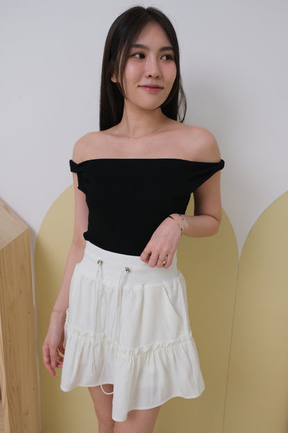 Sora Ruffles Skorts in White