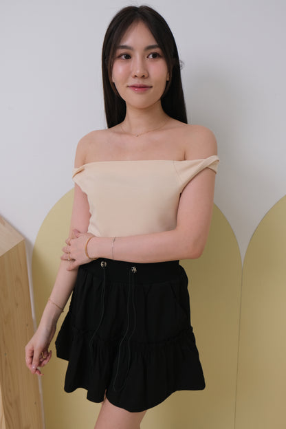 Sora Ruffles Skorts in Black