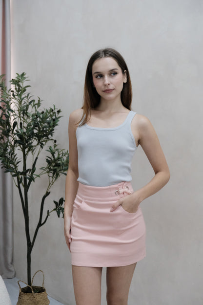 Freyda Ribbon Lace Skorts in Pink