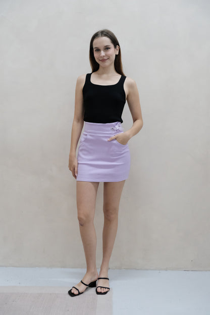 Freyda Ribbon Lace Skorts in Lilac