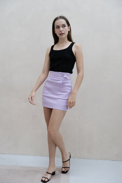 Freyda Ribbon Lace Skorts in Lilac