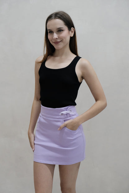 Freyda Ribbon Lace Skorts in Lilac