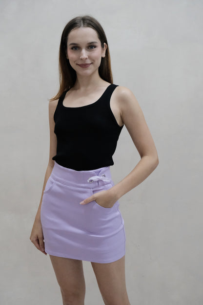 Freyda Ribbon Lace Skorts in Lilac