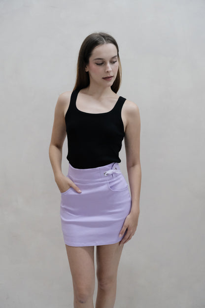 Freyda Ribbon Lace Skorts in Lilac