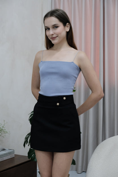 *Premium* Avie Pearl Embellished Skorts in Black