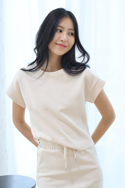 Ereve Cozy Lounge Co-Ords Set In Cream