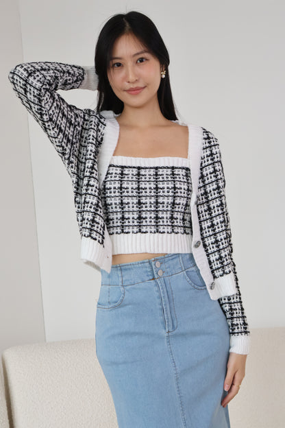 Sue Denim Midi Skirt In Light Wash