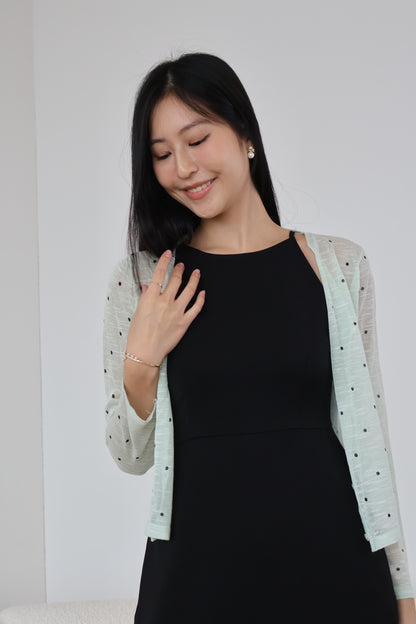 *Restocked* Klarra Halter Neck Pocket A-Line Dress In Classic Black