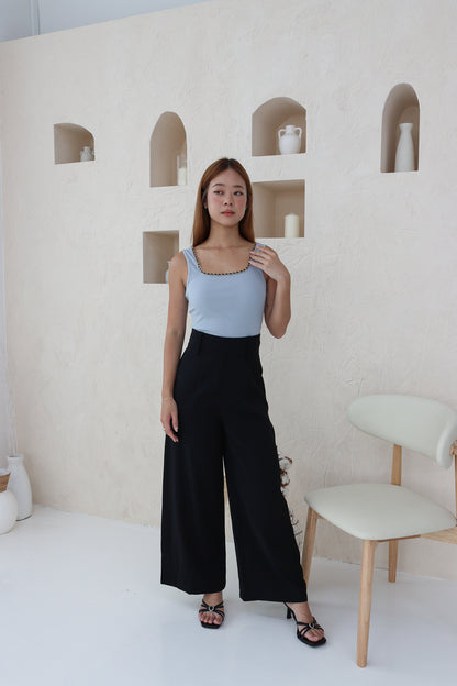 Lavita Square Neck Top in Blue