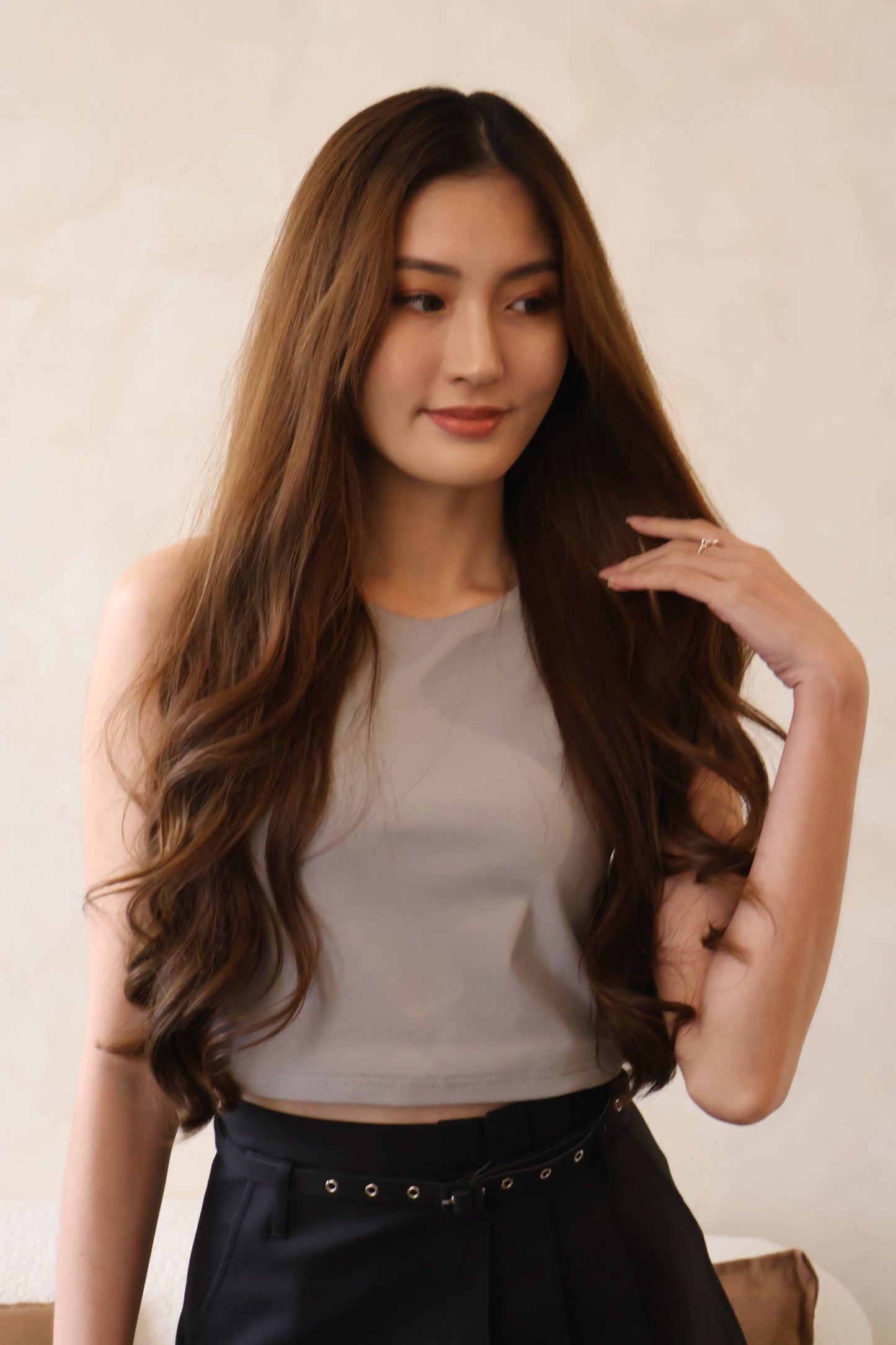 *Star Buy* Sandy Basic Tank Top In Grey