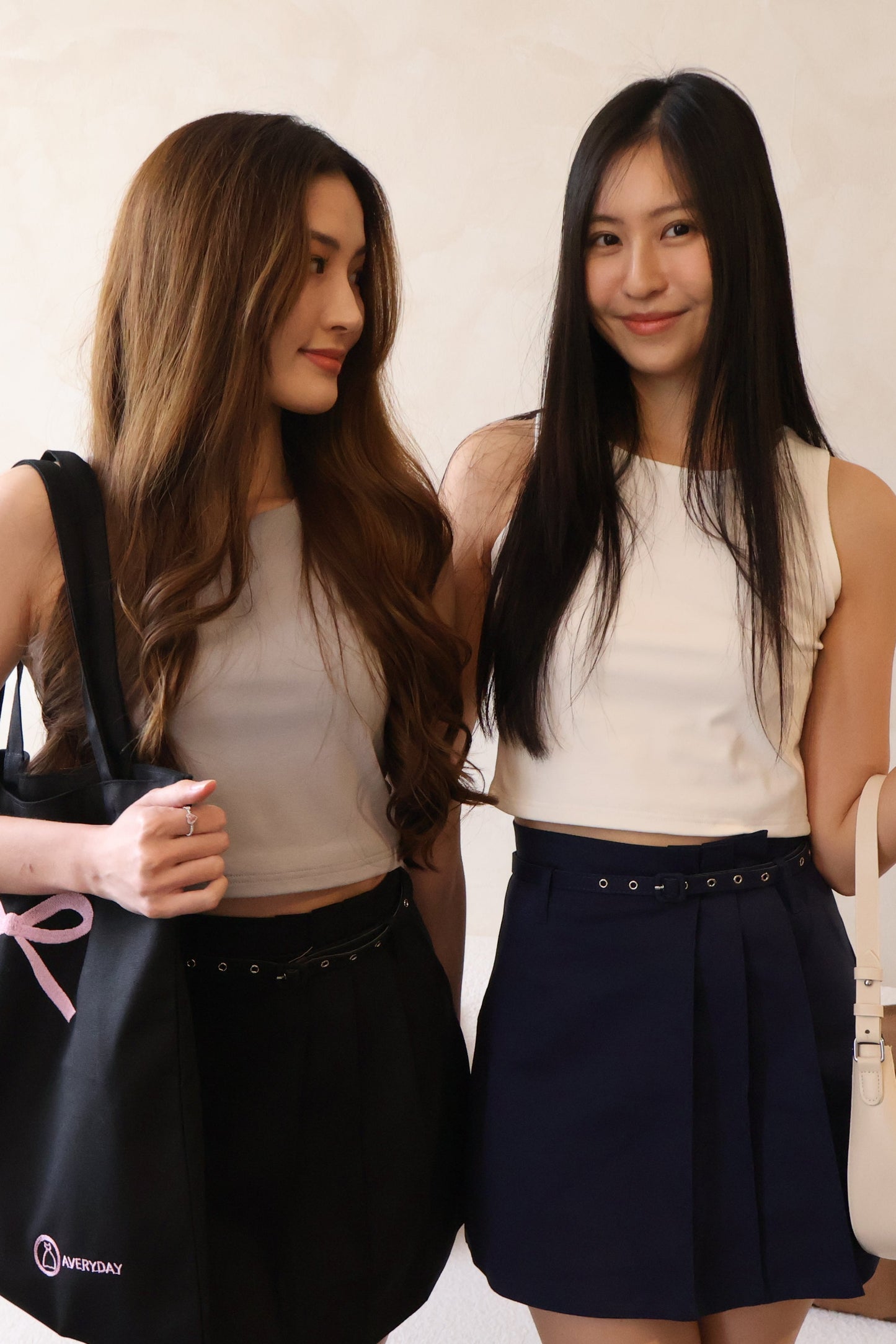 *Restocked* Skylar Pleated Belted Skorts In Navy