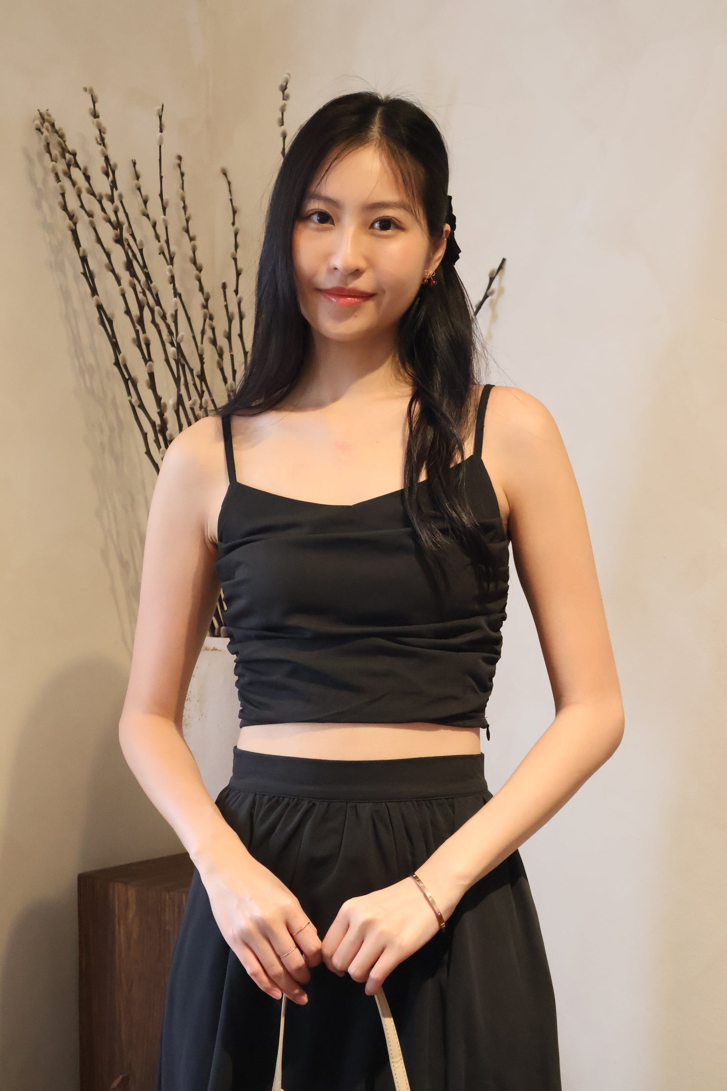 Enchanted Ruffles Midi Co-Ords Set In Black