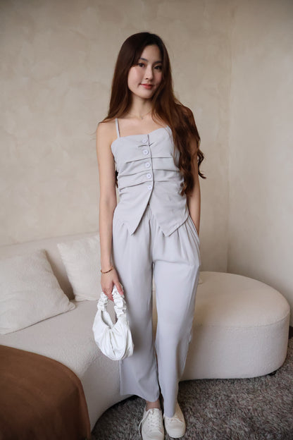 Pris Lounge Style Spag Co-Ords Set In Mint