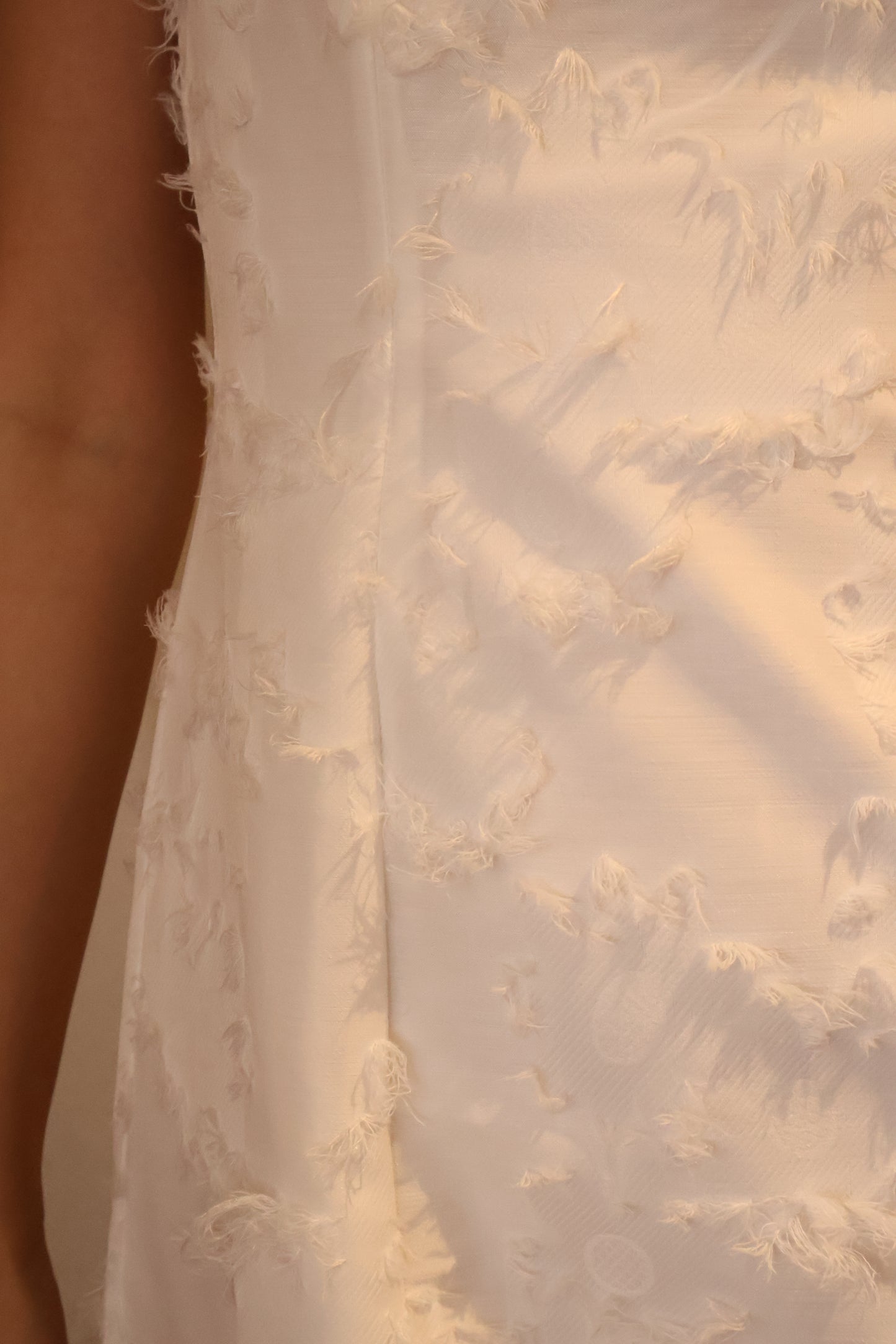 Cherish Embellished Strap Halter Dress In White