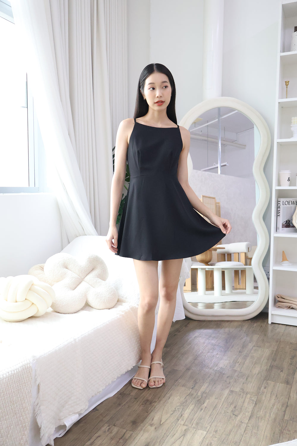 AVERYDAY Blair Romper Dress in Classic Black