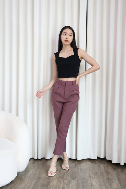 Jen Slim Fit Work Pants in Rose