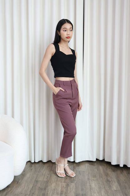Jen Slim Fit Work Pants in Rose