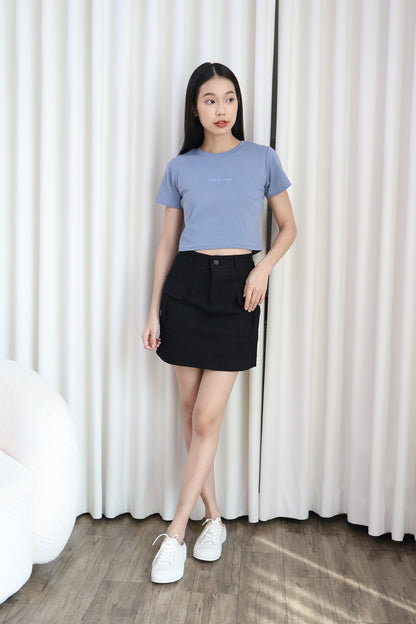 'Dreaming' Crop Top in Blue