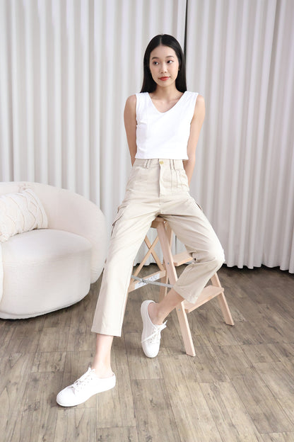 Blythe Cargo Pants in Khaki