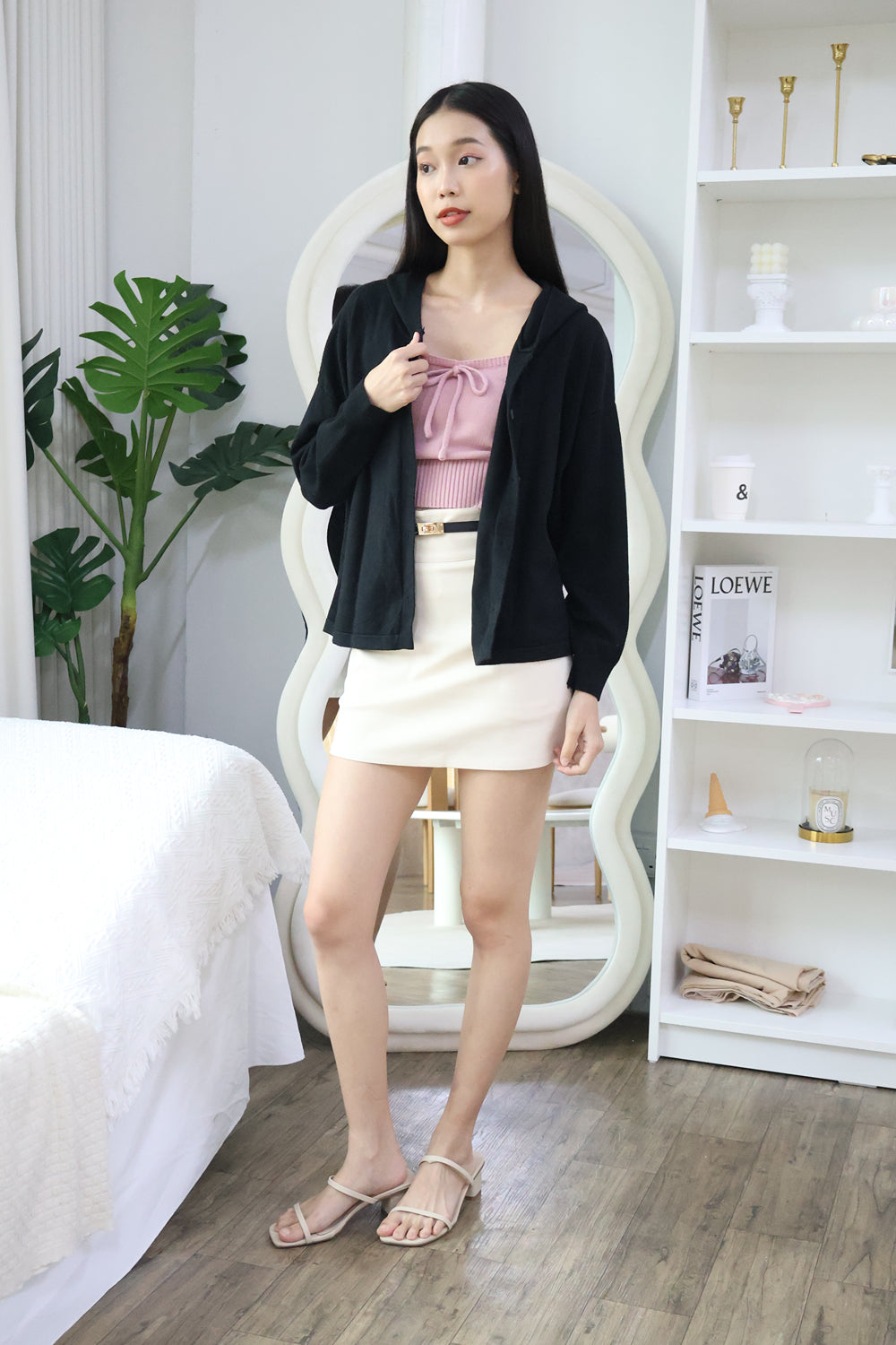 *Premium* AVERYDAY Meredith Soft Knit Hoodie Cardigan in Black