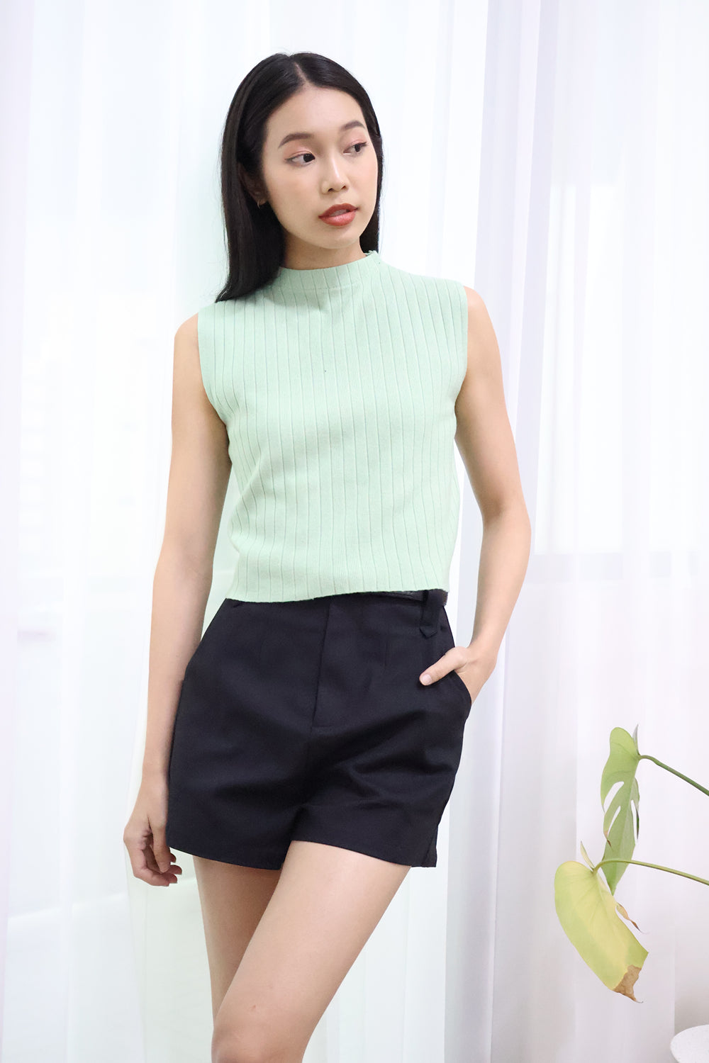 AVERYDAY Stella Soft Knit Top in Waffle