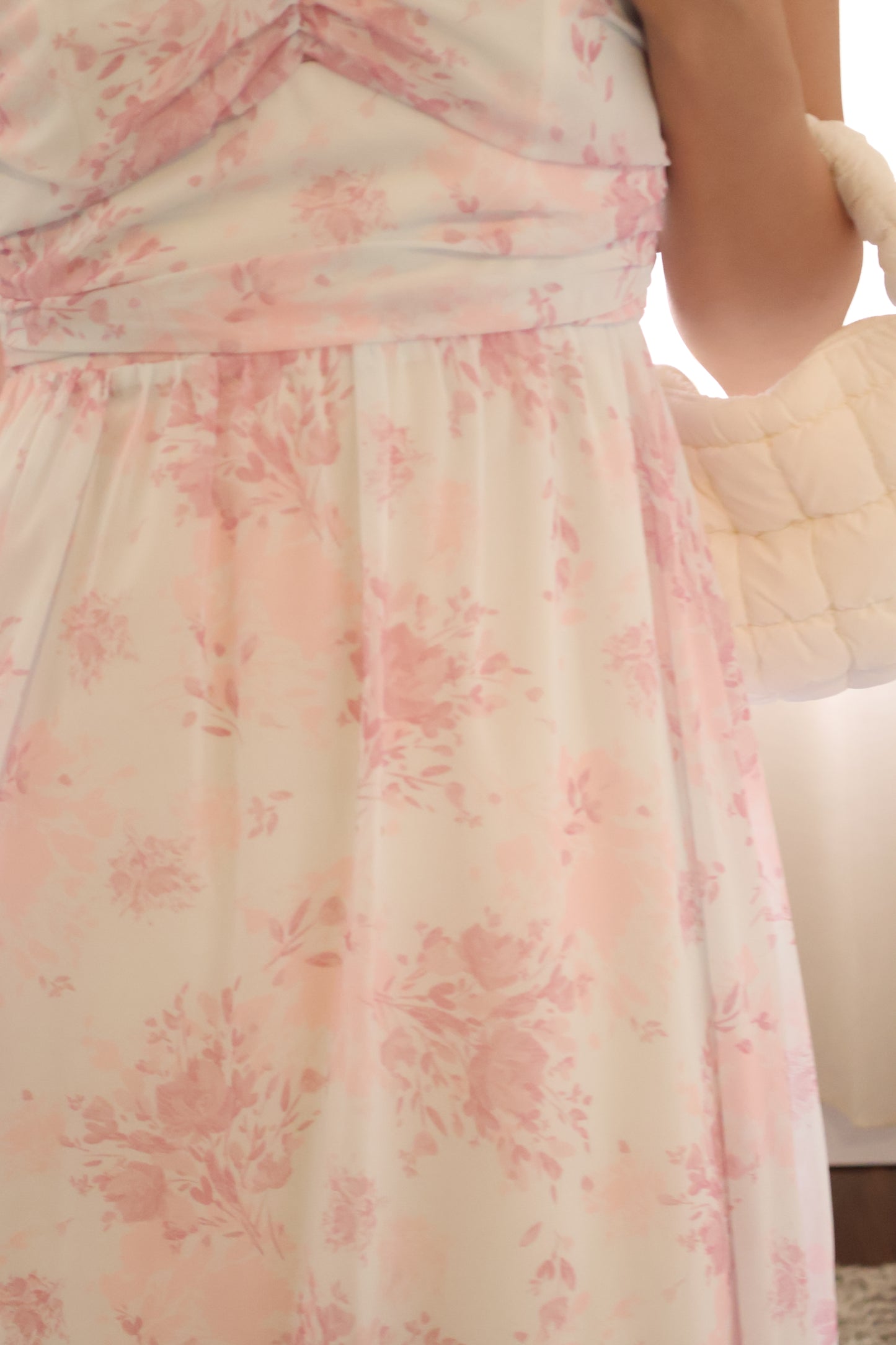 Carice Pastel Floral Midi Dress