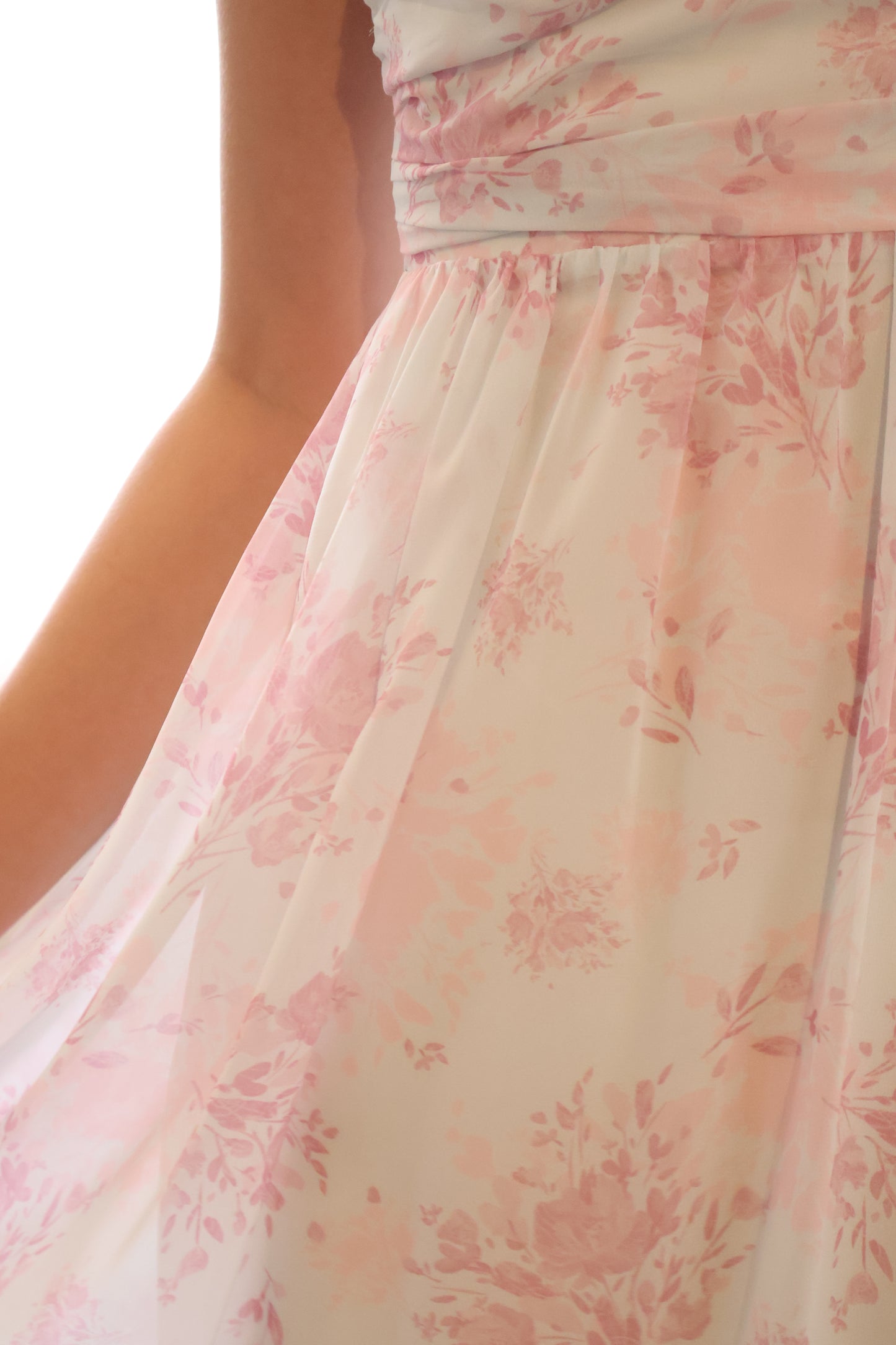 Carice Pastel Floral Midi Dress