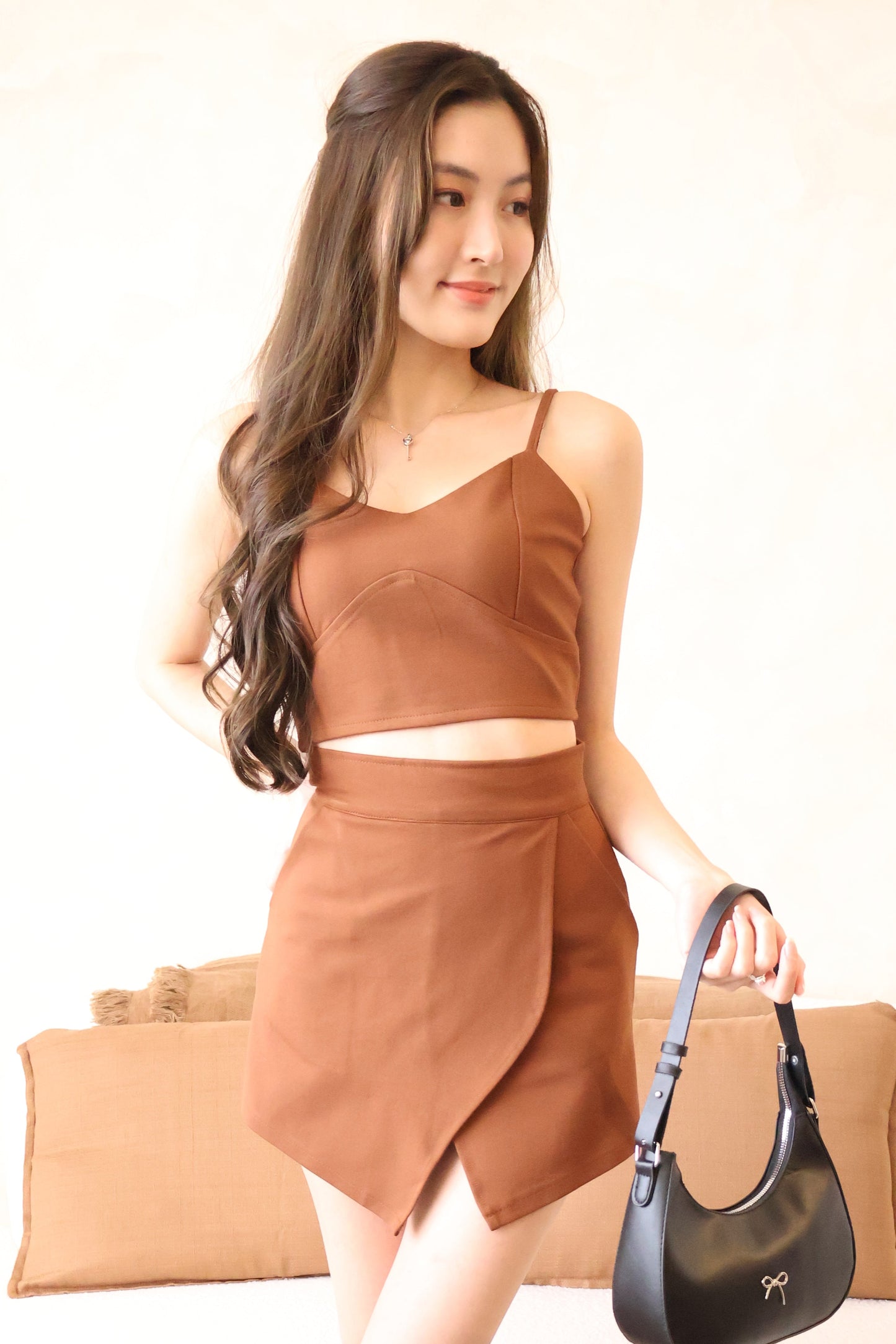 Amber Spaghetti Top & Skorts Co-Ords Set