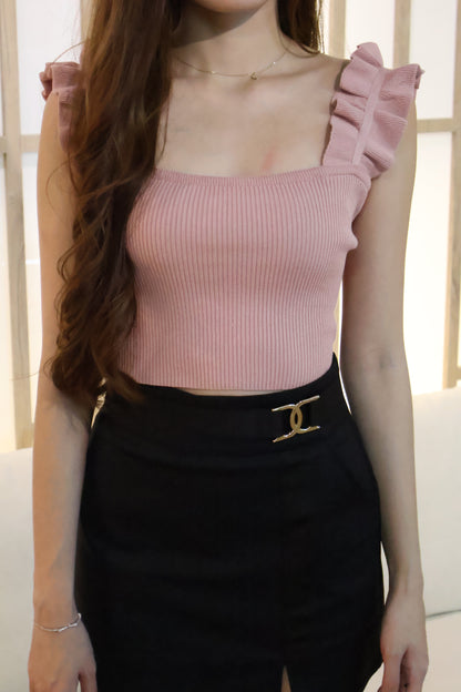 Deana Buckle Pocket Skorts In Black