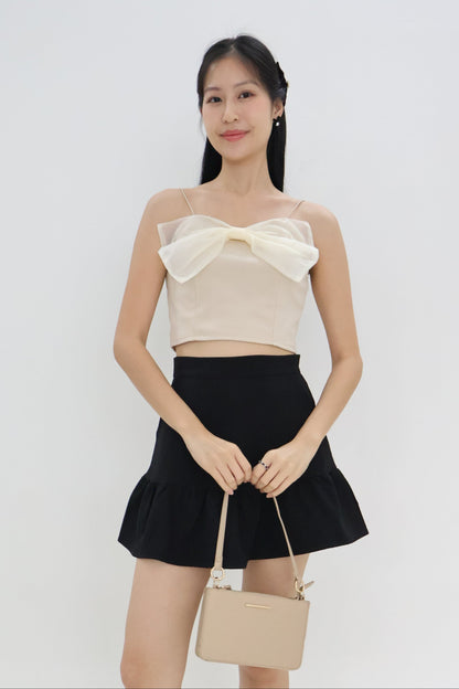 Lexa Mermaid Skorts In Onyx Black