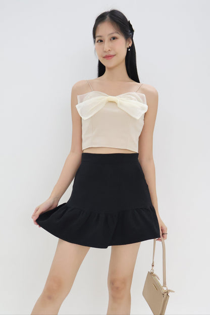 Lexa Mermaid Skorts In Onyx Black